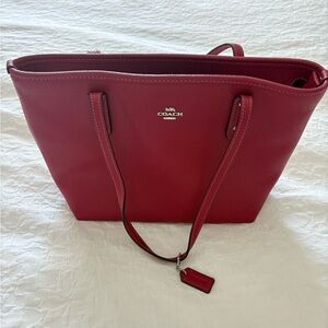 Coach Cherry Red Tote Bag